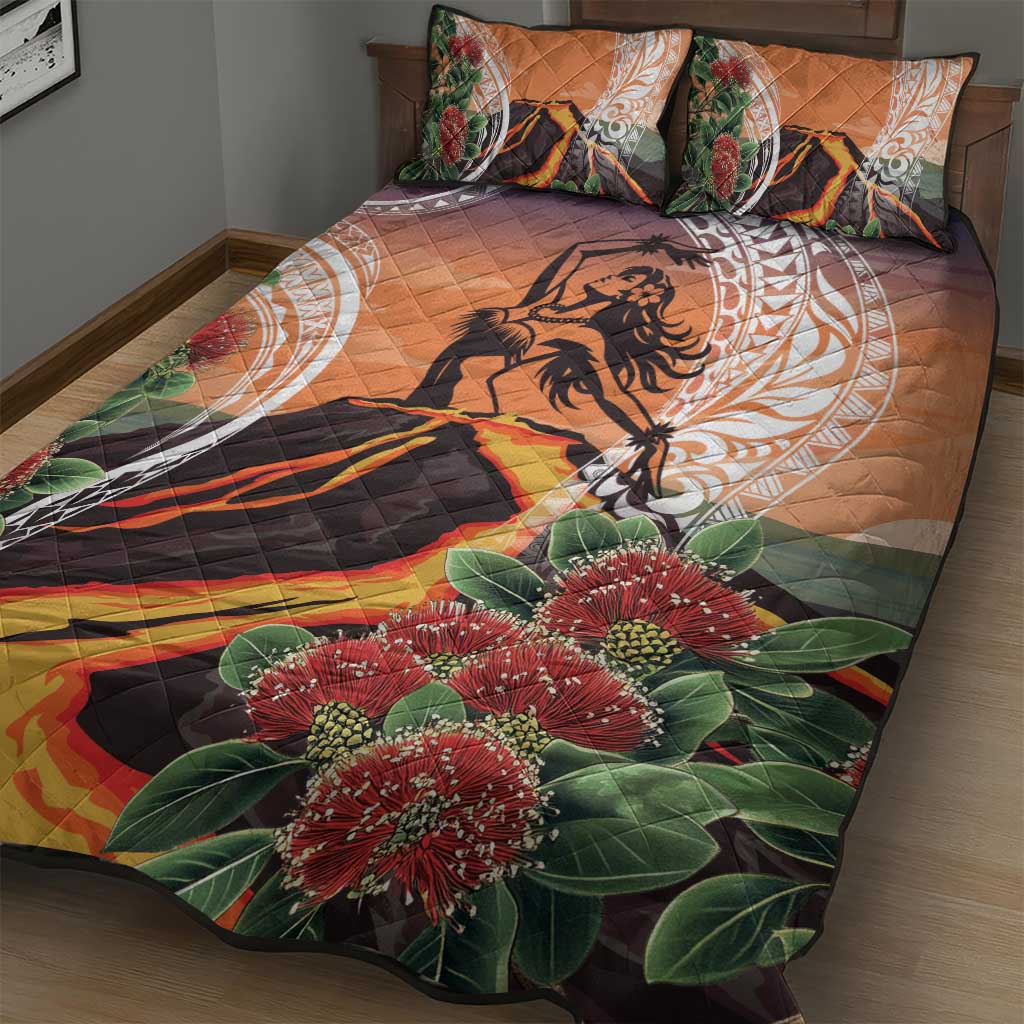 Hawaii Women's Day Tribal Quilt Bed Set Pele Honua Mea LT7 - Polynesian Pride