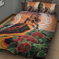 Hawaii Women's Day Tribal Quilt Bed Set Pele Honua Mea LT7 - Polynesian Pride