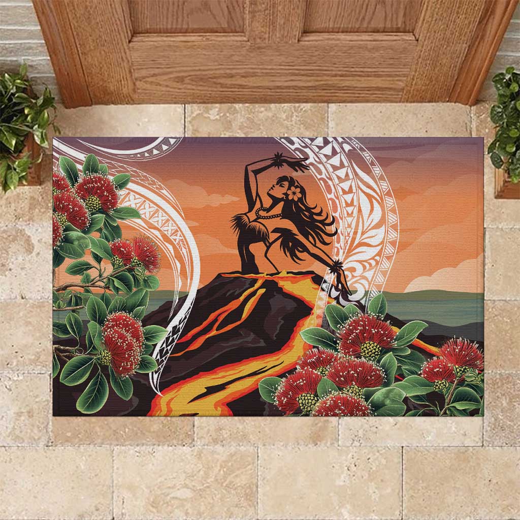 Hawaii Women's Day Tribal Rubber Doormat Pele Honua Mea LT7 Art - Polynesian Pride
