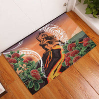 Hawaii Women's Day Tribal Rubber Doormat Pele Honua Mea LT7 - Polynesian Pride