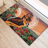 Hawaii Women's Day Tribal Rubber Doormat Pele Honua Mea LT7 - Polynesian Pride
