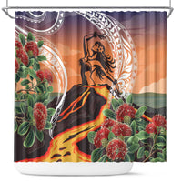Hawaii Women's Day Tribal Shower Curtain Pele Honua Mea LT7 Art - Polynesian Pride