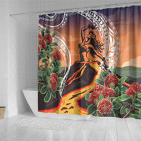 Hawaii Women's Day Tribal Shower Curtain Pele Honua Mea LT7 - Polynesian Pride