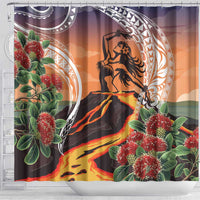 Hawaii Women's Day Tribal Shower Curtain Pele Honua Mea LT7 - Polynesian Pride