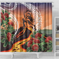Hawaii Women's Day Tribal Shower Curtain Pele Honua Mea LT7 - Polynesian Pride