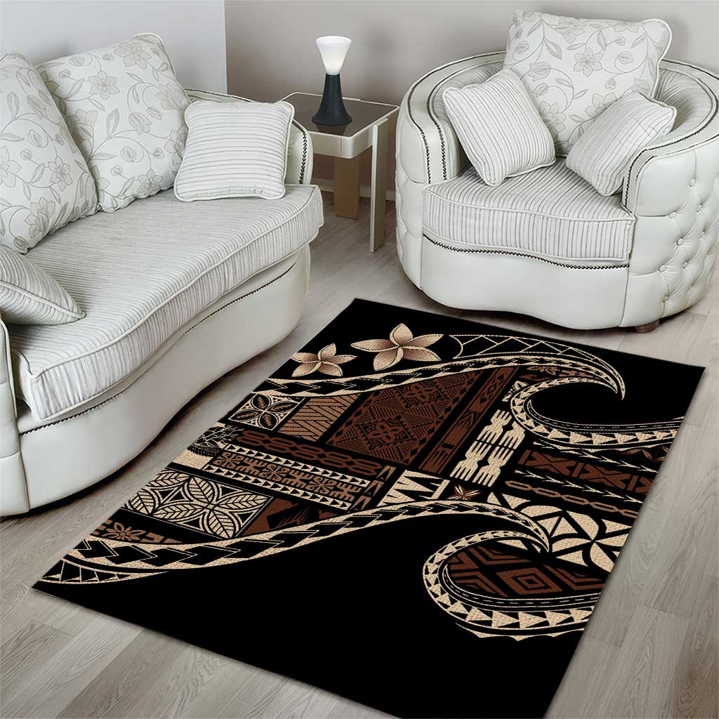 Samoa Siapo Mamanu Area Rug Waves Motifs LT7 - Polynesian Pride