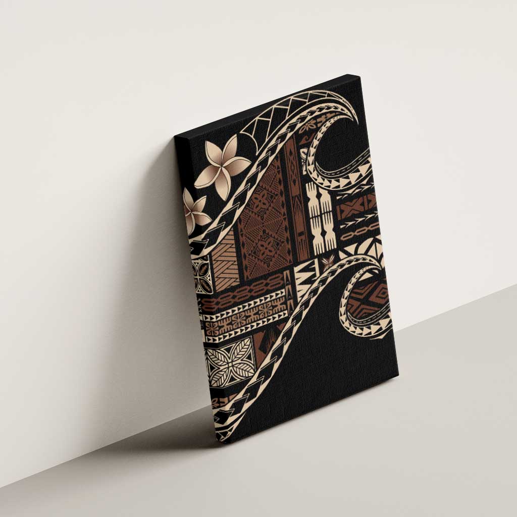 Samoa Siapo Mamanu Canvas Wall Art Waves Motifs LT7 - Polynesian Pride