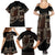 Samoa Siapo Mamanu Family Matching Summer Maxi Dress and Hawaiian Shirt Waves Motifs