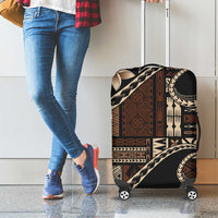 Samoa Siapo Mamanu Luggage Cover Waves Motifs LT7 - Polynesian Pride