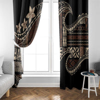 Samoa Siapo Mamanu Window Curtain Waves Motifs LT7 - Polynesian Pride