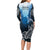 World Ocean Day Pasifika Long Sleeve Bodycon Dress Awaken New Depths