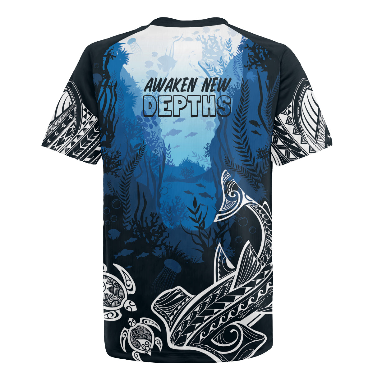World Ocean Day Pasifika Rugby Jersey Awaken New Depths LT7 - Polynesian Pride
