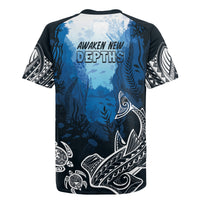 World Ocean Day Pasifika Rugby Jersey Awaken New Depths LT7 - Polynesian Pride