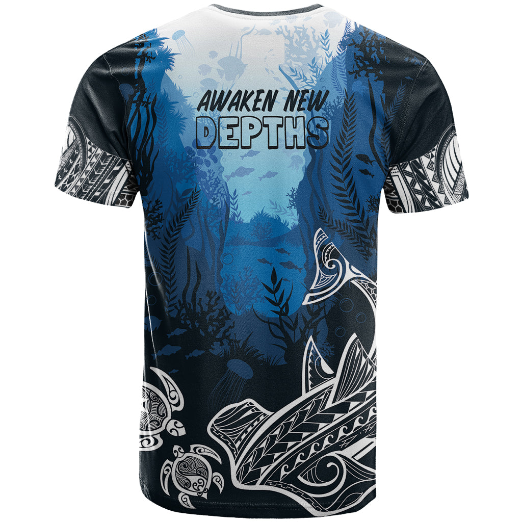 World Ocean Day Pasifika T Shirt Awaken New Depths LT7 - Polynesian Pride