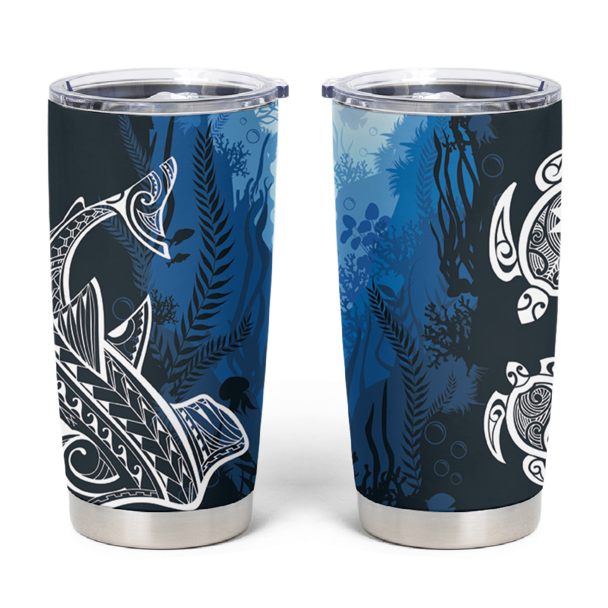 World Ocean Day Pasifika Tumbler Cup Awaken New Depths LT7 Blue - Polynesian Pride