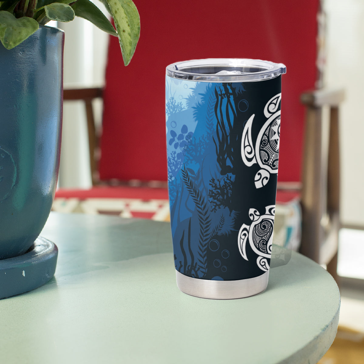 World Ocean Day Pasifika Tumbler Cup Awaken New Depths LT7 - Polynesian Pride