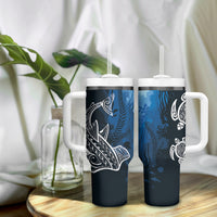 World Ocean Day Pasifika Tumbler With Handle Awaken New Depths LT7 - Polynesian Pride