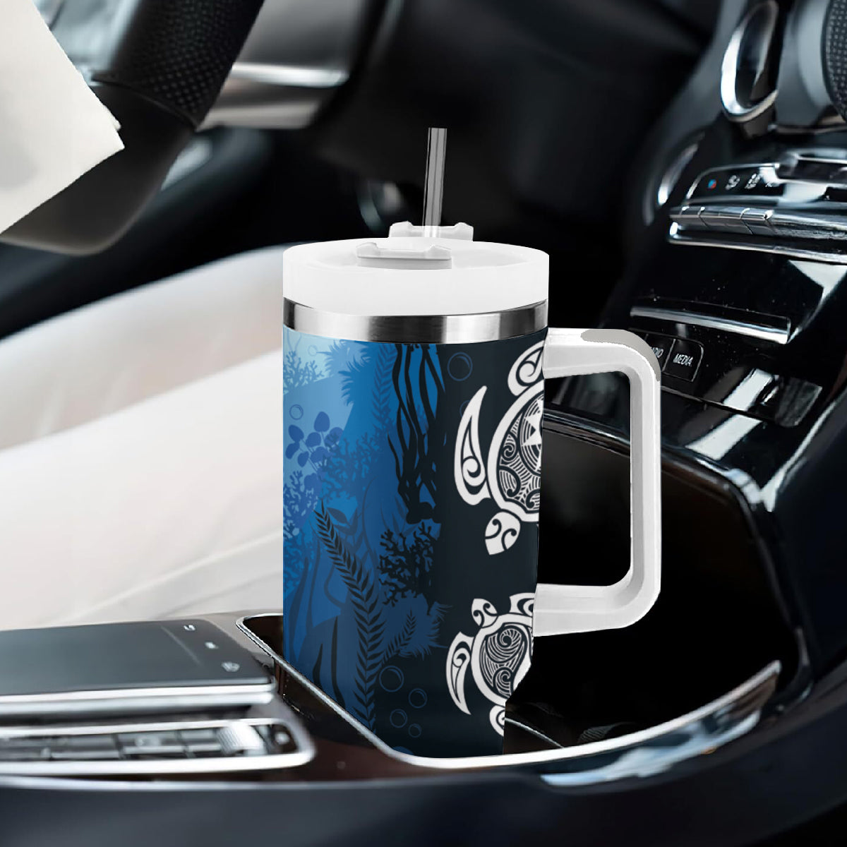 World Ocean Day Pasifika Tumbler With Handle Awaken New Depths LT7 - Polynesian Pride