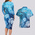 Hawaii World Ocean Day Couples Matching Long Sleeve Bodycon Dress and Hawaiian Shirt Kakau Turtles