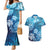 Hawaii World Ocean Day Couples Matching Mermaid Dress and Hawaiian Shirt Kakau Turtles