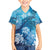 Hawaii World Ocean Day Family Matching Off The Shoulder Long Sleeve Dress and Hawaiian Shirt Kakau Turtles