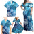 Hawaii World Ocean Day Family Matching Off Shoulder Maxi Dress and Hawaiian Shirt Kakau Turtles