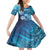 Hawaii World Ocean Day Family Matching Short Sleeve Bodycon Dress and Hawaiian Shirt Kakau Turtles