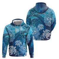 Hawaii World Ocean Day Hoodie Kakau Turtles LT7 - Polynesian Pride