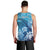 Hawaii World Ocean Day Men Tank Top Kakau Turtles