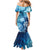 Hawaii World Ocean Day Mermaid Dress Kakau Turtles