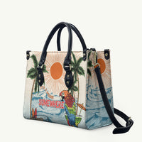 Summer Holiday It's 5 o'clock Somewhere Vintage Hawaii Leather Bag LT7 Colorful - Polynesian Pride