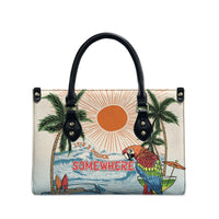 Summer Holiday It's 5 o'clock Somewhere Vintage Hawaii Leather Bag LT7 - Polynesian Pride