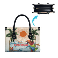 Summer Holiday It's 5 o'clock Somewhere Vintage Hawaii Leather Bag LT7 - Polynesian Pride