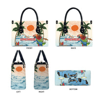 Summer Holiday It's 5 o'clock Somewhere Vintage Hawaii Leather Bag LT7 - Polynesian Pride
