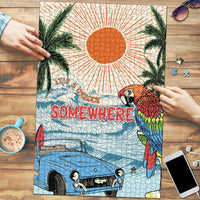 Summer Holiday It's 5 o'clock Somewhere Vintage Hawaii Puzzle LT7 Colorful - Polynesian Pride