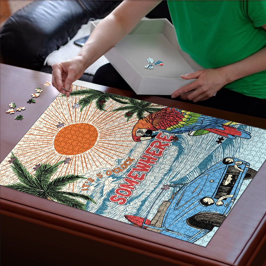 Summer Holiday It's 5 o'clock Somewhere Vintage Hawaii Puzzle LT7 - Polynesian Pride