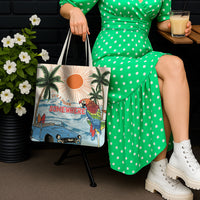 Summer Holiday It's 5 o'clock Somewhere Vintage Hawaii Tote Bag LT7 - Polynesian Pride