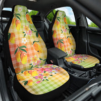 Aloha Hawaii Palaka Print Mango Plumeria Car Seat Cover Tropical Vibes LT7 One Size Multicolor - Polynesian Pride