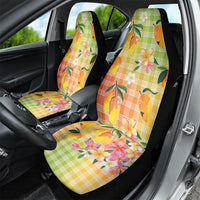 Aloha Hawaii Palaka Print Mango Plumeria Car Seat Cover Tropical Vibes LT7 - Polynesian Pride