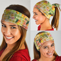 Aloha Hawaii Palaka Print Mango Plumeria Neck Gaiter Tropical Vibes LT7 - Polynesian Pride
