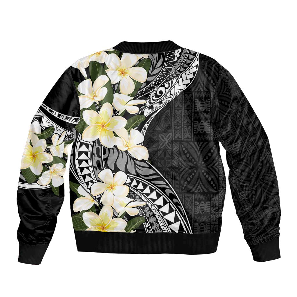Aloha Hawaii Festive Bomber Jacket Frangipani Lace Classic LT7 - Polynesian Pride