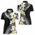 Aloha Hawaii Festive Women Polo Shirt Frangipani Lace Classic