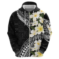 Aloha Hawaii Festive Zip Hoodie Frangipani Lace Classic LT7 - Polynesian Pride