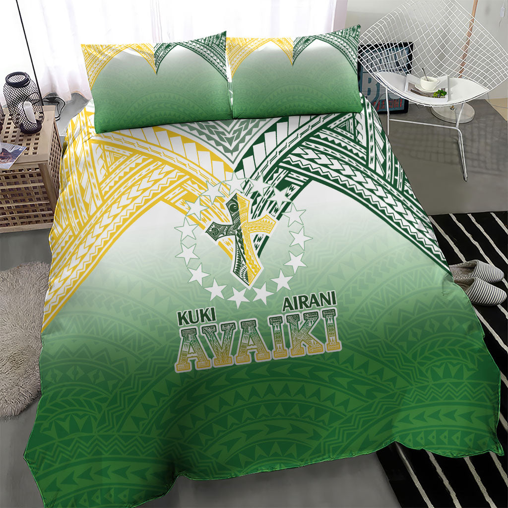Cook Islands Rugby Medallion Of Stars Bedding Set Kuki Airani Avaiki LT7 - Polynesian Pride