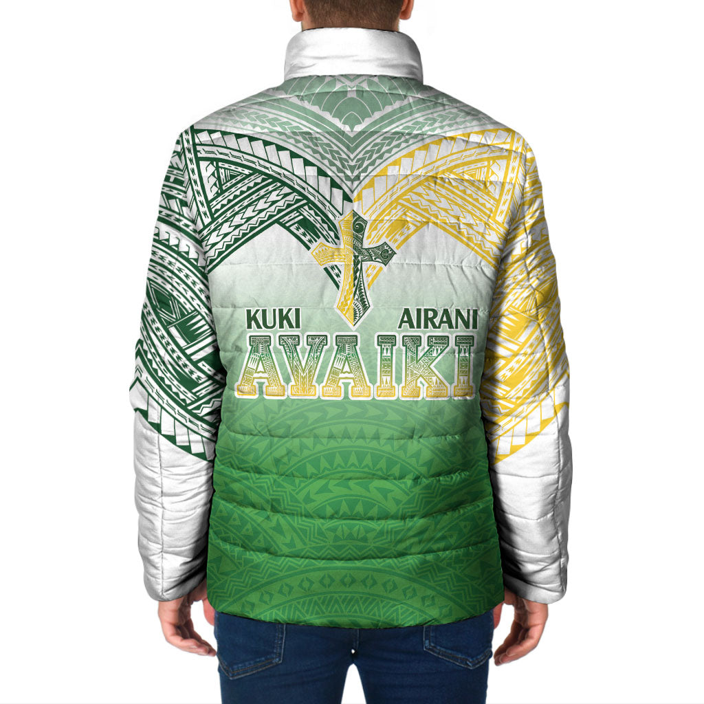 Cook Islands Rugby Medallion Of Stars Padded Jacket Kuki Airani Avaiki LT7 - Polynesian Pride