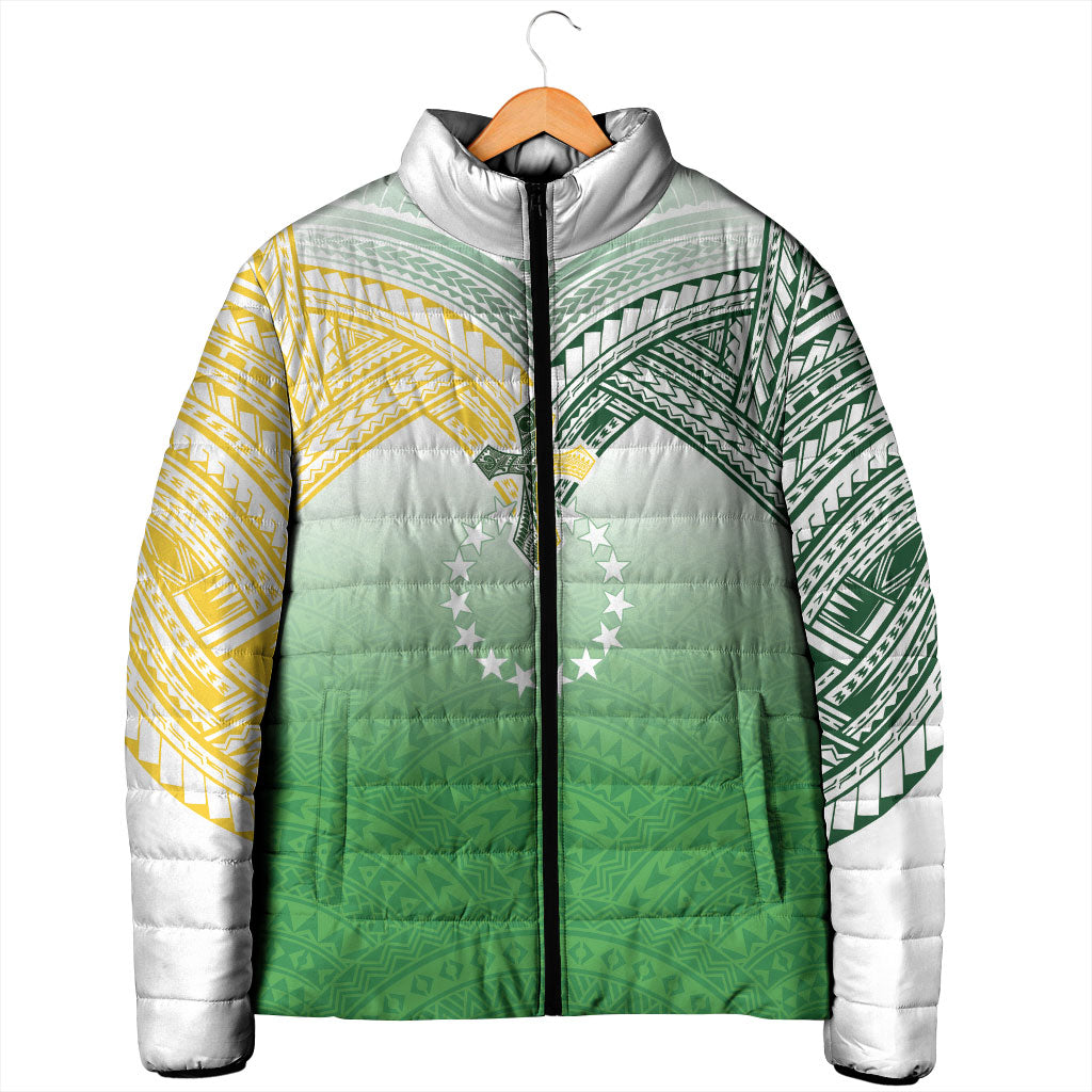Cook Islands Rugby Medallion Of Stars Padded Jacket Kuki Airani Avaiki LT7 - Polynesian Pride