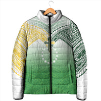 Cook Islands Rugby Medallion Of Stars Padded Jacket Kuki Airani Avaiki LT7 - Polynesian Pride
