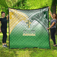 Cook Islands Rugby Medallion Of Stars Quilt Kuki Airani Avaiki LT7 - Polynesian Pride