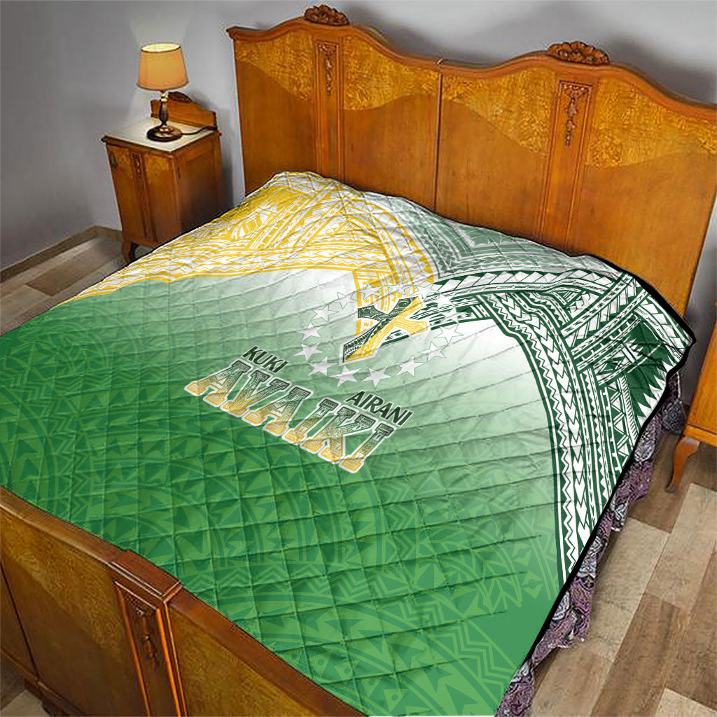 Cook Islands Rugby Medallion Of Stars Quilt Kuki Airani Avaiki LT7 - Polynesian Pride