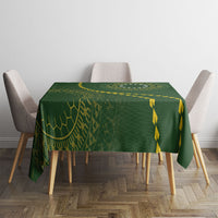 Cook Islands Rugby Tablecloth Kuki Tapa Motifs - Medallion Of Stars LT7 - Polynesian Pride